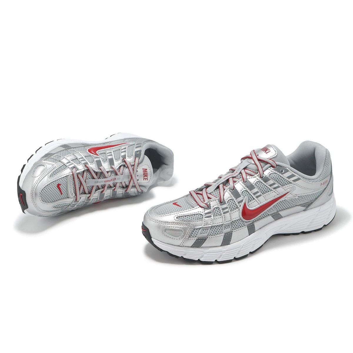 靴 Nike P-6000 lic silver 26 cm Nike P-6000 Shoes (CN0149-001, Metallic Silver/Sail/Black