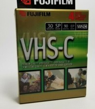 FujiFilm VHSC Video Cassette 4 pack 30vSP 90 EP TC30 New Sealed