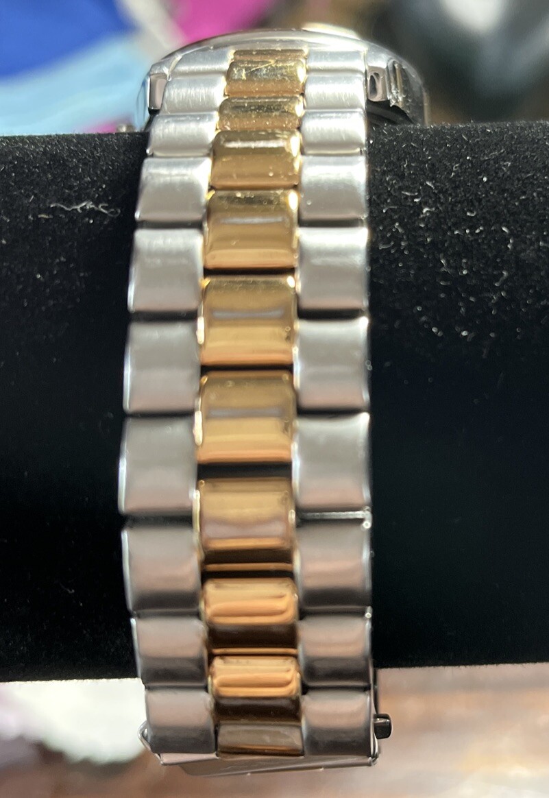 Beautiful DKNY Silver And Golden Tones In Solid Stainless  display picture 1