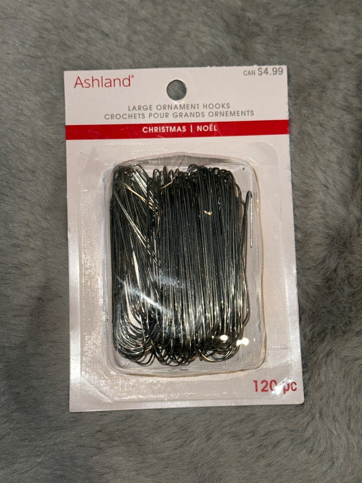 Ashland Large Silver Metal Ornament Hooks 120ct Pack of 10 1200 Hooks Total