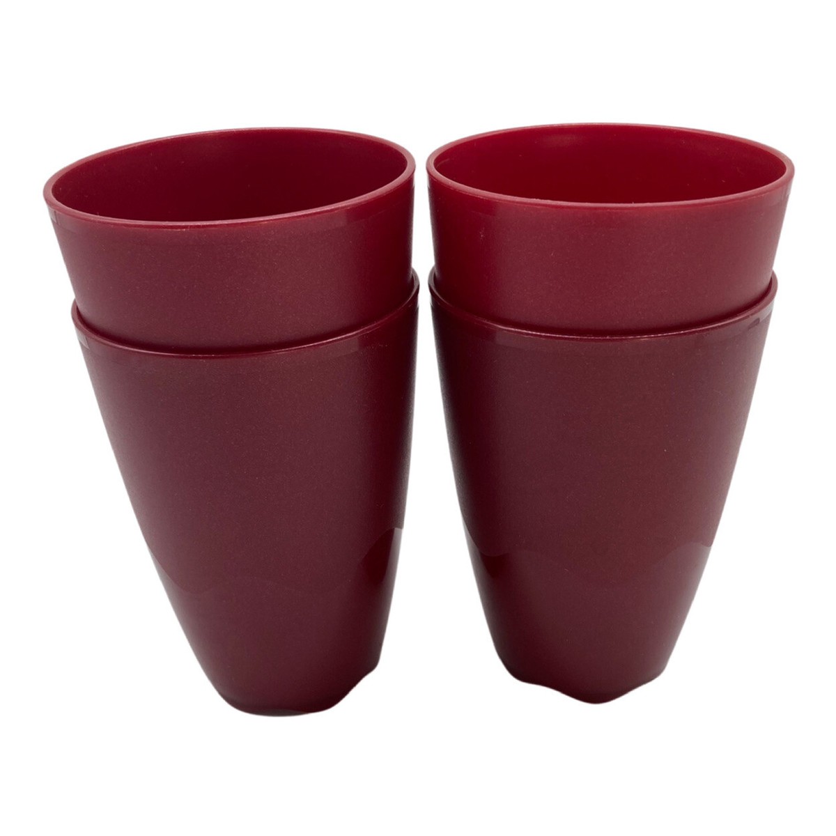 Tupperware Set Di 4 Bicchieri Open House – Rosso, 510 Ml, Impilabili E Lavastoviglie - 2