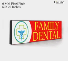 Smart Outdoor LED Digital Sign 60x22 Inch/ Advertisement Screen - Cloud Based 