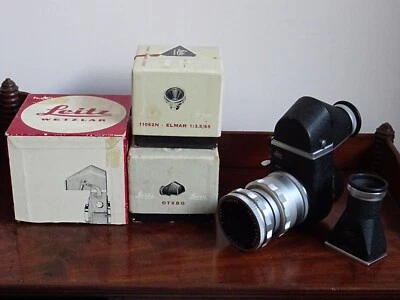BEL ENSEMBLE LEICA M VISOFLEX + OBJECTIF ELMAR 3,5/65 . - Photo 1/4