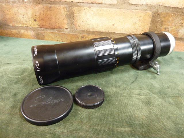 nice vintage Soligor 350mm lens Minolta Bayonet mount UK