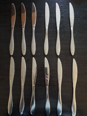 Lot of 12 New  ALESSI for DELTA AIRLINES Dinner  Knives Italian Designer Fast 