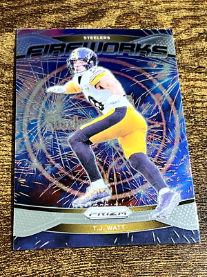 T.J. WATT 2024 Panini Prizm Fireworks #15 | eBay