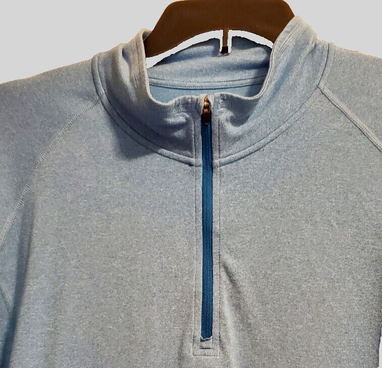REI CO-OP Lt.Blue Poly-Spandex Knit Top XXL Long Slvs, 8