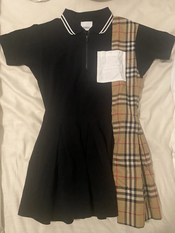 Burberry Girl’s Vintage Check Polo Shirt Dress Size 8Y/
