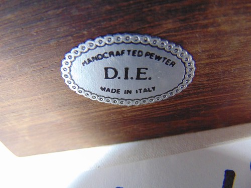 Statua Amore Vintage Made in Italy Peltro Artigianale Coppia Danzante DIE D.I.E 6" - Foto 11 di 11