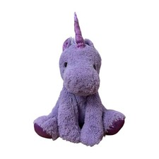 Kellytoy Unicorn Plush Stuffed Animal Purple Glitter Eyes Mythical Toy READ 