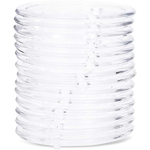 Glass Pillar Candle Holder Plates (5 Inches 12 Pack)