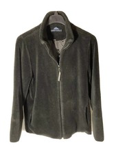 Denali Brand Womens Size M Full Zip Plush Fleece Jacket -lined-black-usa Made
