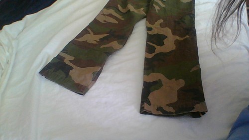 Ralph Lauren Polo Kid Pants Size 8 Camo w/Yellow Side Stripes Good Cond Woodland - Picture 11 of 19