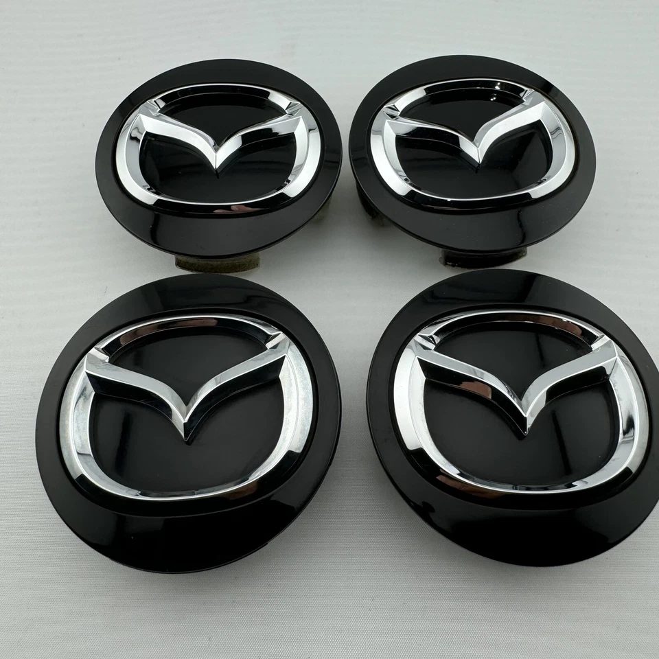 Центральные колпаки колес Mazda CX-3 CX-5 CX-9 3 6 MX-5 Miata BBM2 37 190 черные 2010-23 - Изображение 2 из 4