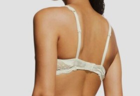 $189 Lise Charmel Women's Ivory Splendeur Soie Contour Lace Bra Size 36B