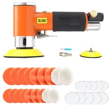 41Pcs Air Body Hand Random Orbital Sander + 2" 3" Buffing Sanding Discs Pads Set