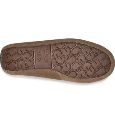 UGG Corvin Plush Suede Loafer in Dry Leaf (Shade of tan  display picture 2