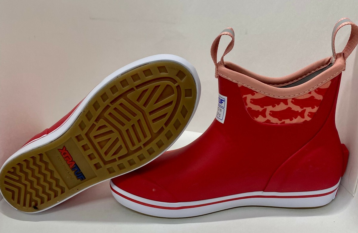 Women's Xtratuf 6in Ankle Deck Boot Red Sockeye Salmon XWAB-6KS