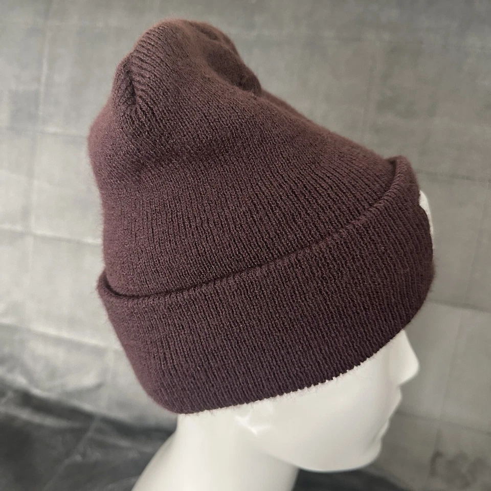 Sombrero Carhartt Scully Gorro con Puños Unisex Borgoña Adulto OSFA - Hecho en EE. UU. Foto 4 de 4