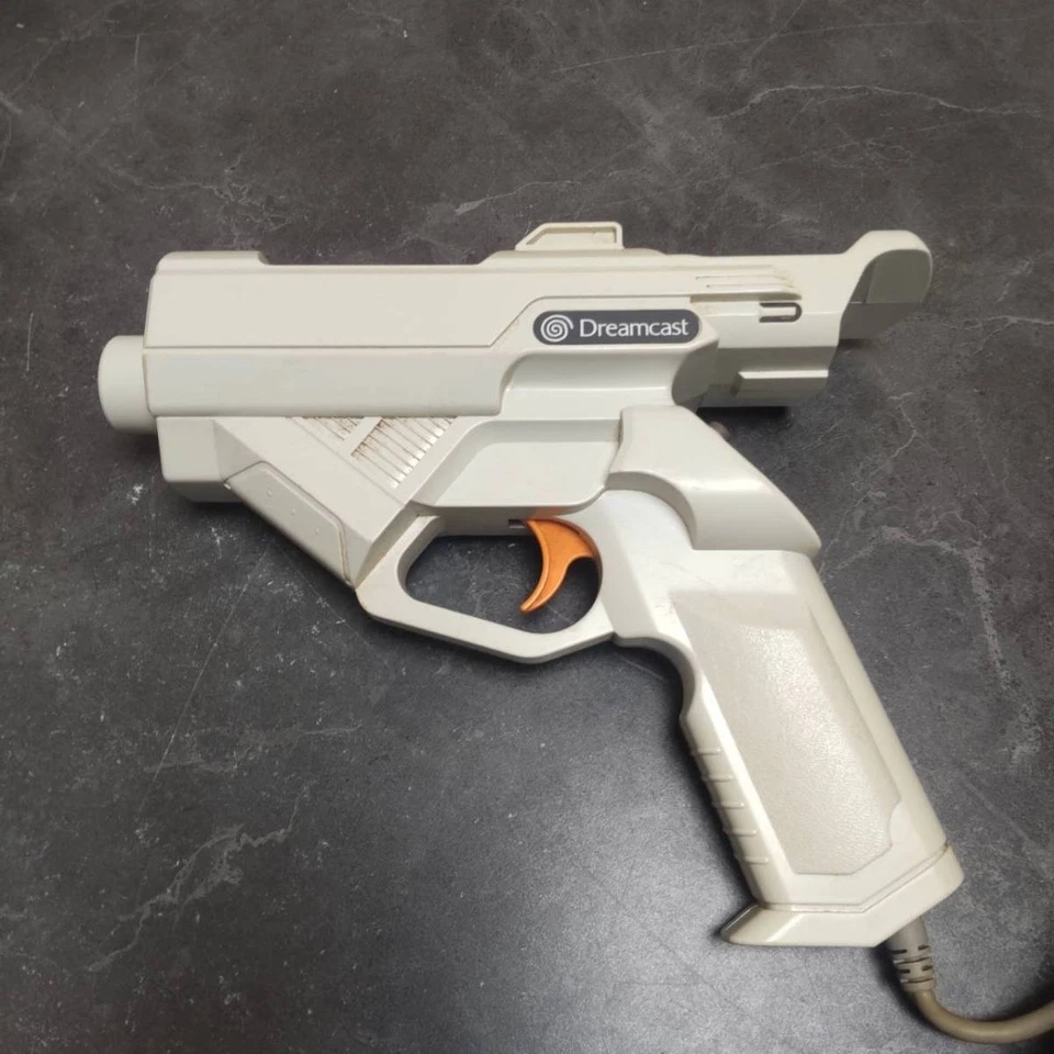 SEGA Dreamcast Gun Controller 2 Set HKT-7800 DC Tested working Japan Game Used - Image 2 of 4