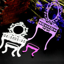 Dressing Table and Stool Metal Cutting Die Set, Embossing , Scrapbooking . D1017