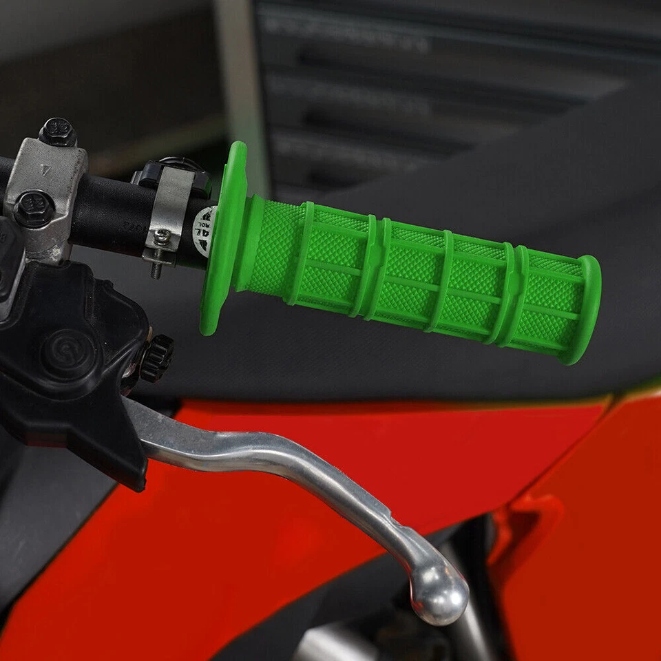 For Kawasaki Ninja ZX10R ZX1000 ABS 7/8" & 1" Handle Bar Handle Grips Green - Image 4 of 4