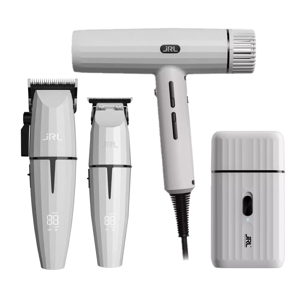JRL Professional White Ghost Collection #3 Clipper Trimmer Shaver