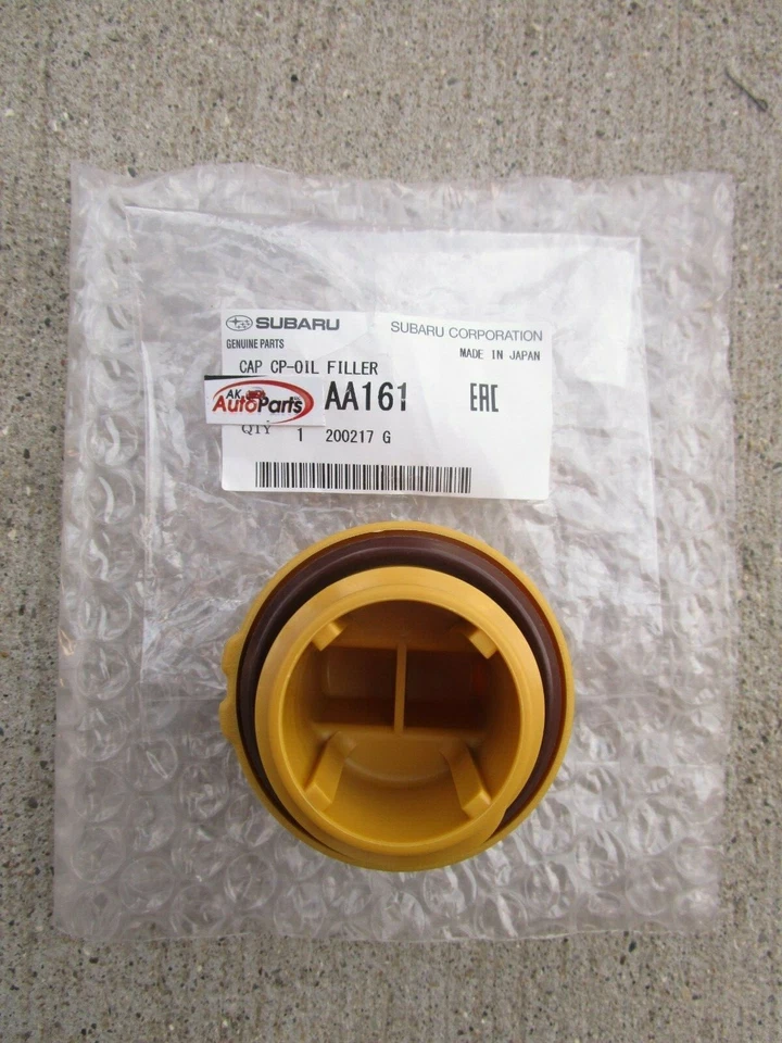 FITS: 13 - 15 SUBARU XV CROSSTREK 2.0L OW-20 ENGINE OIL FILLER CAP OEM BRAND NEW - Image 3 of 4