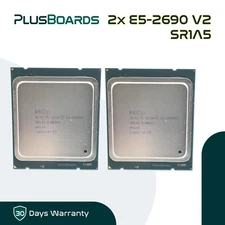 Lot of 2x Intel Xeon E5-2690 V2 3GHz 10 Core LGA 2011 130W 25MB CPU Processor