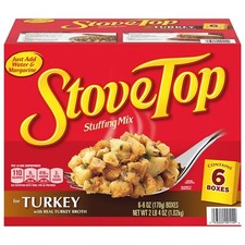 Kraft Stove Top Turkey Stuffing Mix 6 oz., 6 pk. FAMILY VALUE SIZE 