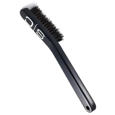 StyleCraft No Knuckles Curved Natural Bristle Fade Brush MEDIUM SCFBCSB Barber