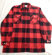 RothCo Concealed Carry Buffalo Plaid Flannel Zip Jacket Tactical Shacket Size XL