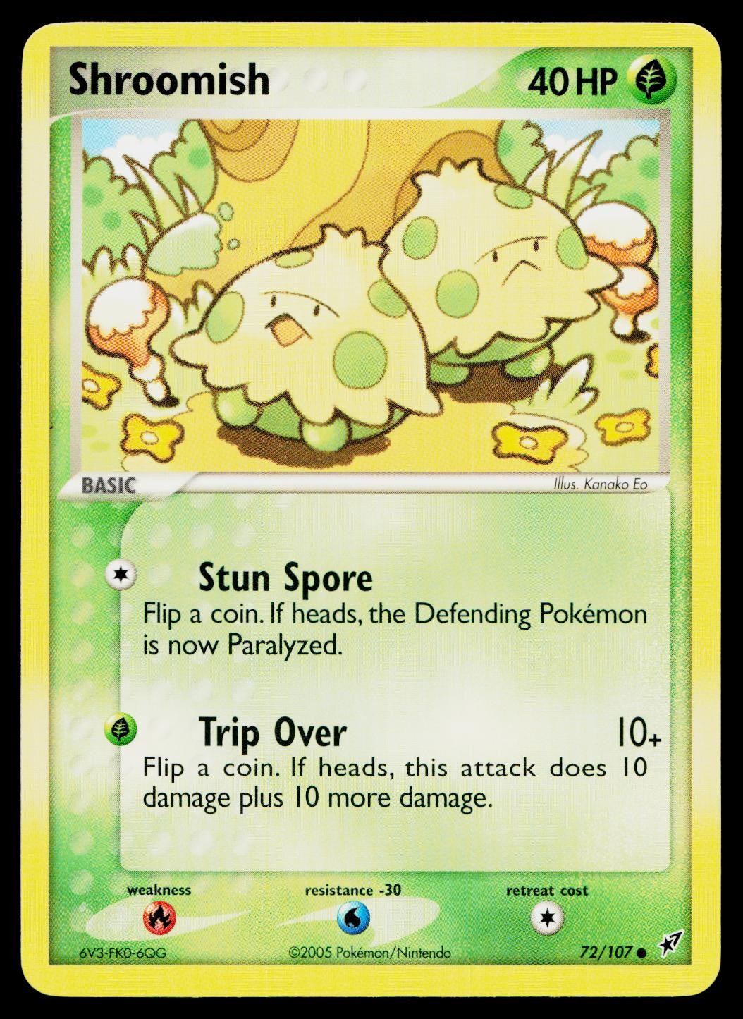 Shroomish 72/107 Common Deoxys Pokemon Near Mint