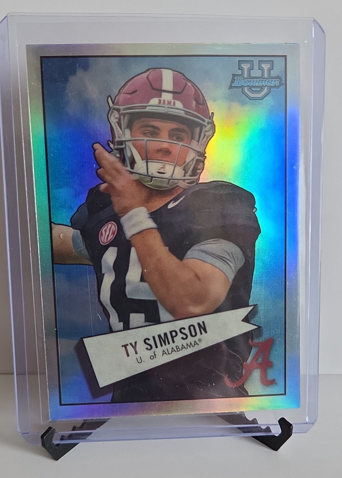 2022 Bowman University Chrome - 1952 Bowman Ty Simpson #52BF-27 (RC)