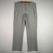 Polo Ralph Lauren Performance Pants Mens 36x32 Gray Straight Fit Stretch Golf