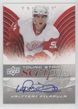 2008-09 Upper Deck Trilogy Young Star Scripts Valtteri Filppula #YS-VF Auto 1o3