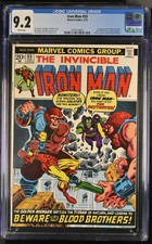 Iron Man #55 CGC 9.2 Incredible Looking Book! 1st Appearance of Thanos 1973