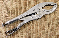 Petersen Dewitt 6LC Vise Grip Locking Pliers Large Curved Jaws Tool Vintage USA