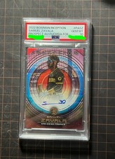 Samuel Zavala 2022 Bowman Inception Prospect Autographs #PA-SZ AU-Fuchsia Foil