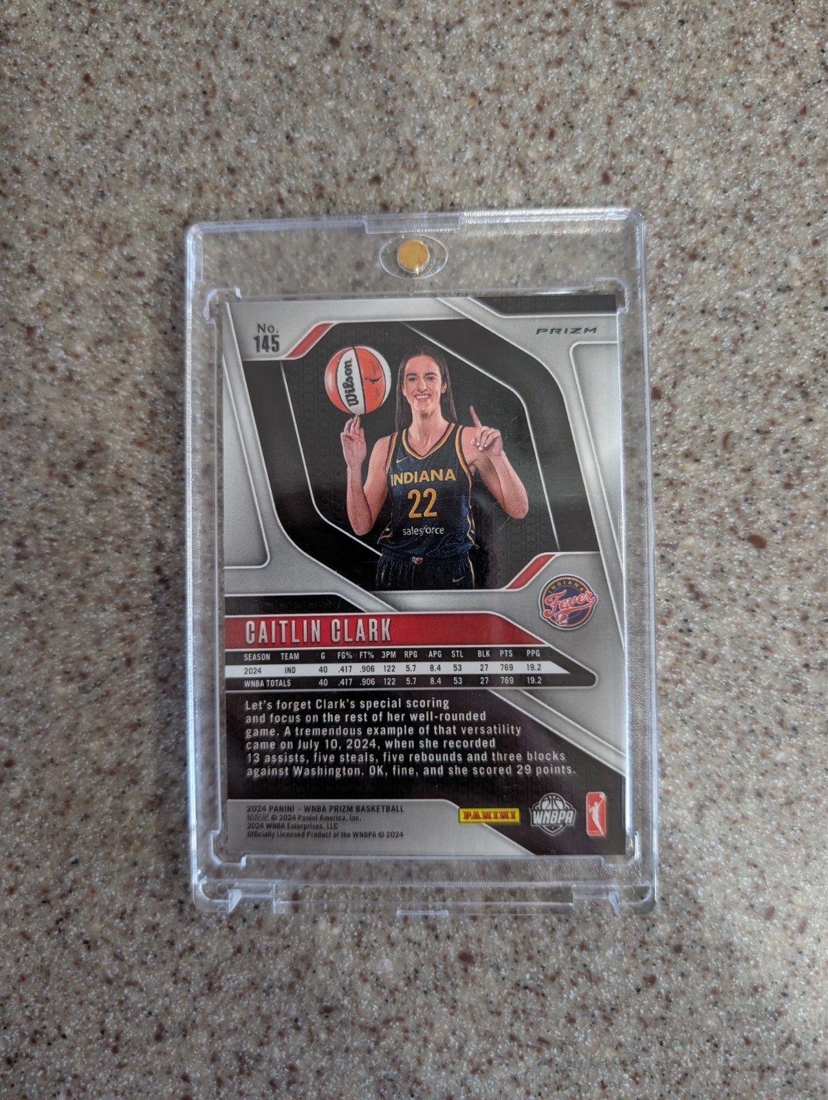 2024 Panini Prizm WNBA - Caitlin Clark #145 Ice Prizm (RC) SP CLEAN!!!! view 2