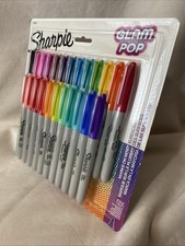 Sharpie Permanent Markers Fine Point 24 Colors Glam Pop Set 24 Count NEW