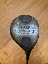 ULTRA RARE MacGregor Super Eye-O-Matic Oil Hardened B75W Persimmon 7 Wood