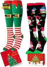 Christmas Socks for Boys Girls - Secret Santa Gifts Xmas Stocking for Kid with C
