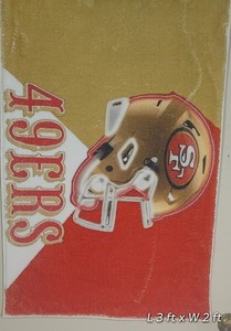 Football NINERS 49ERS Custom Super Soft / Plush Fluffy Detailed Area Tuft Rug