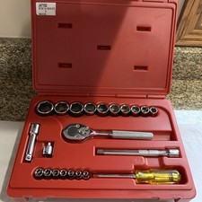 Proto Tools 3/8 & 1/4 Dr 22 Pc Standard Socket Set USA. Last one 