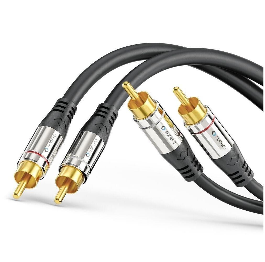 Стереофонический аудиокабель Sonero 2x Cinch длиной 1,5 м