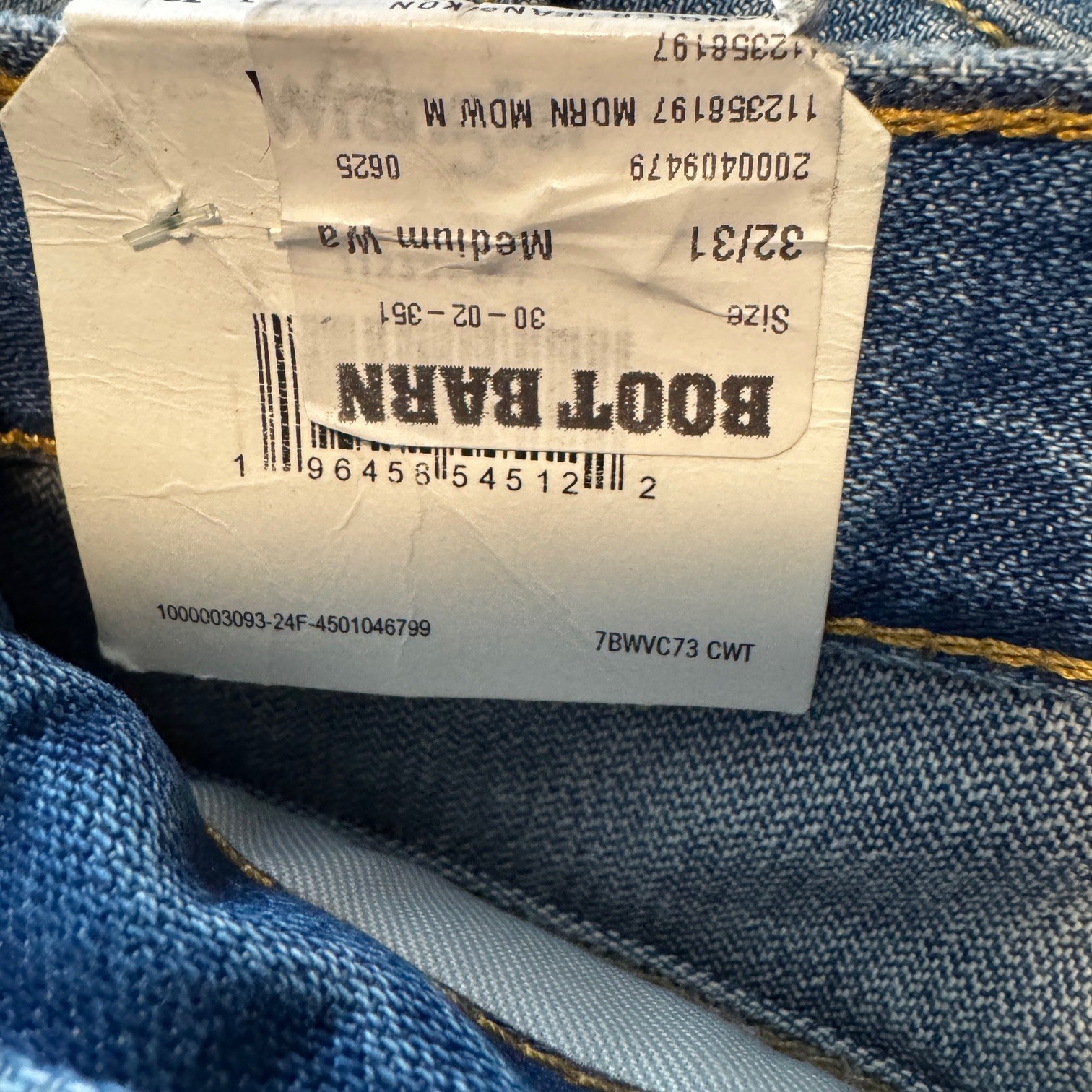 NEW Wrangler Women's Bandit Wrancher Mid Rise Bootcut Denim Jeans 32x31 Landman thumbnail 4