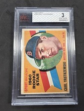 1960 Topps #148 Carl Yastrzemski Boston Red Sox RC  HOF Beckett 3 Very Good
