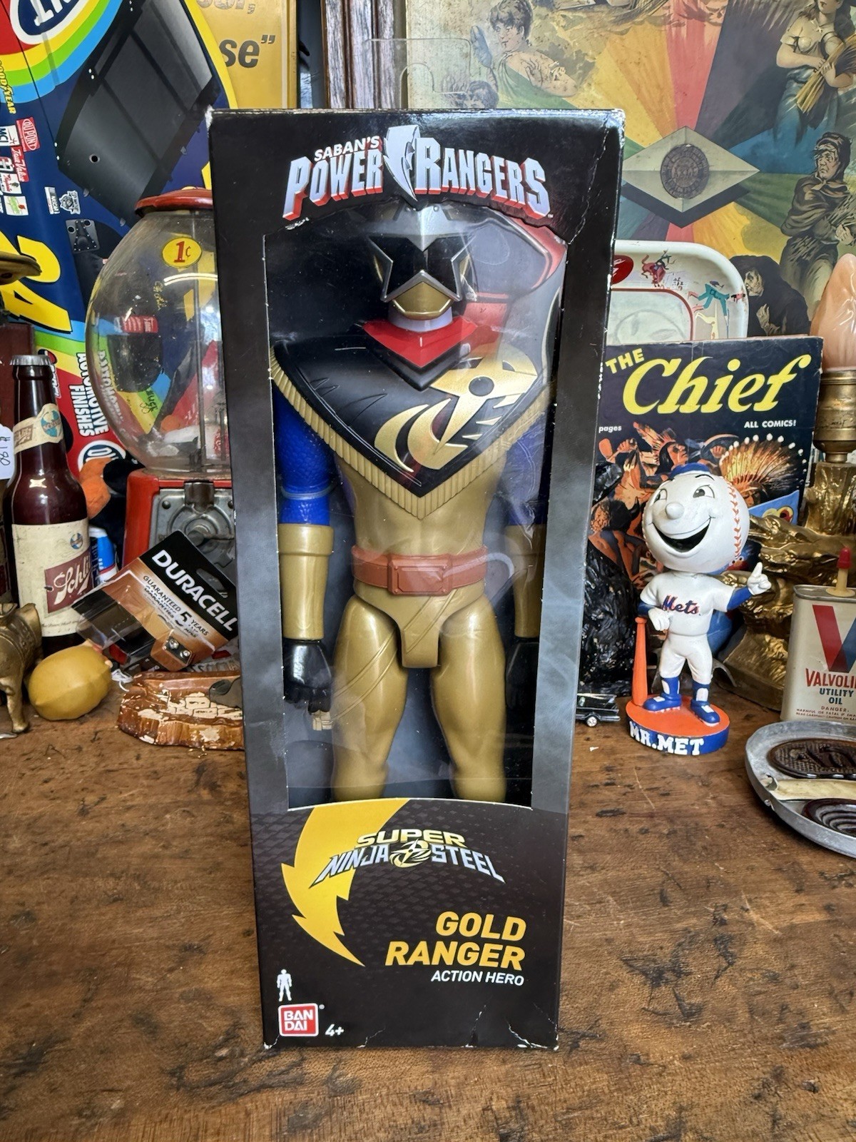 Power Rangers Super Ninja Steel 12-Inch Action Figure, Gold 