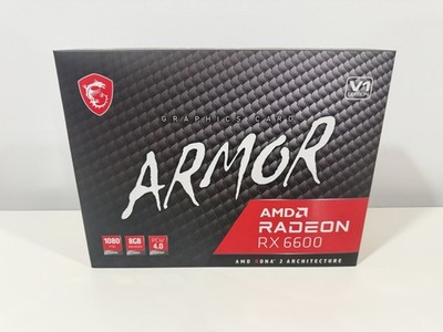 MSI AMD Radeon RX 6600 ARMOR 8GB GDDR6 Graphics Card